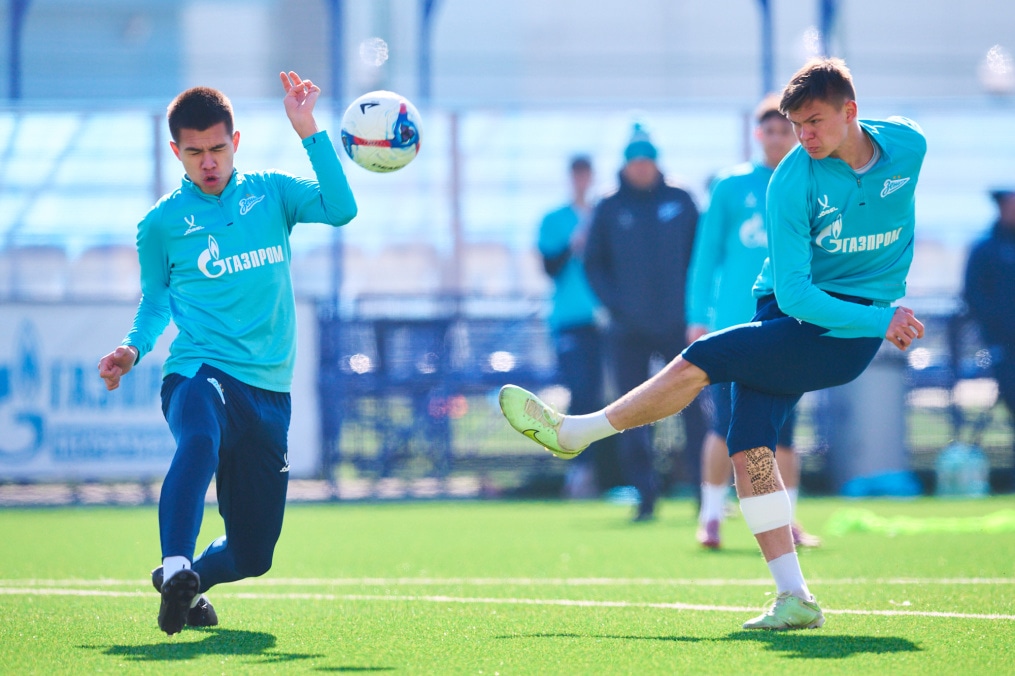 Тренировка «Зенита»-2 перед матчем с «Динамо»-2 (Москва)