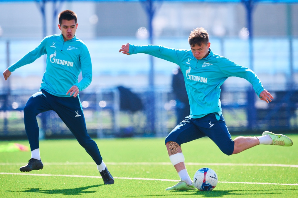 Тренировка «Зенита»-2 перед матчем с «Динамо»-2 (Москва)