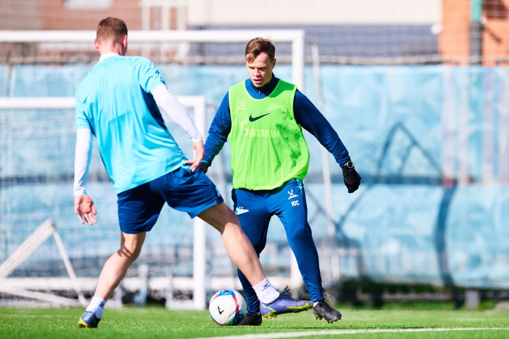 Тренировка «Зенита»-2 перед матчем с «Динамо»-2 (Москва)