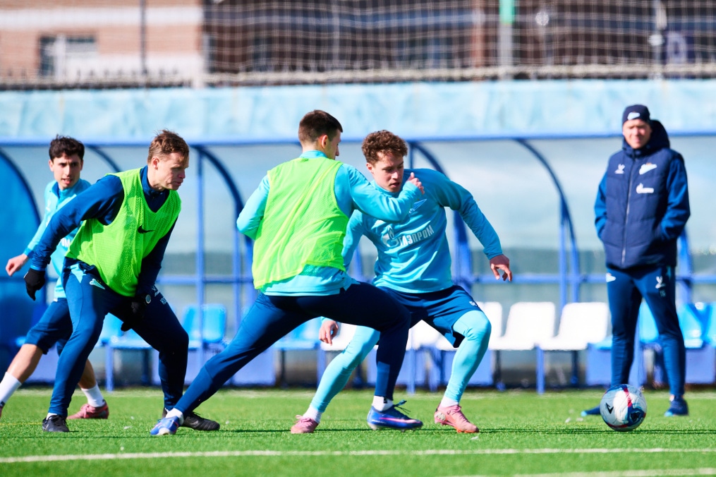 Тренировка «Зенита»-2 перед матчем с «Динамо»-2 (Москва)
