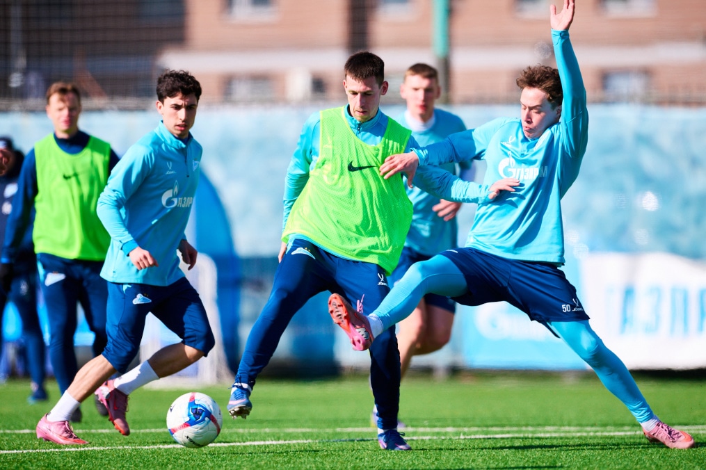 Тренировка «Зенита»-2 перед матчем с «Динамо»-2 (Москва)