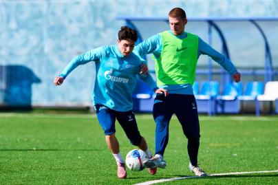 Тренировка «Зенита»-2 перед матчем с «Динамо»-2 (Москва)