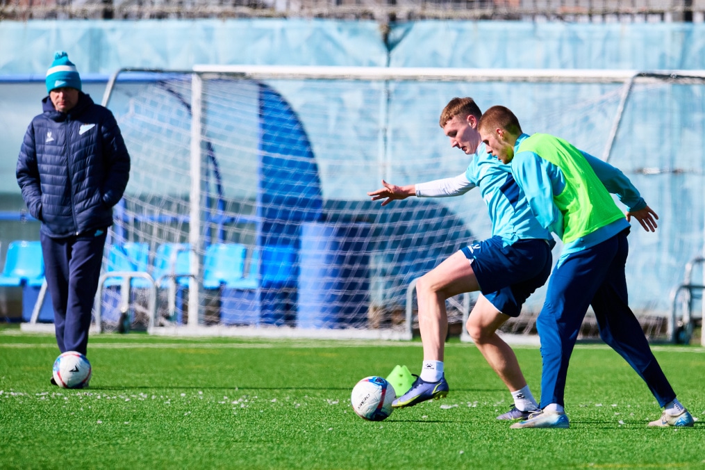 Тренировка «Зенита»-2 перед матчем с «Динамо»-2 (Москва)