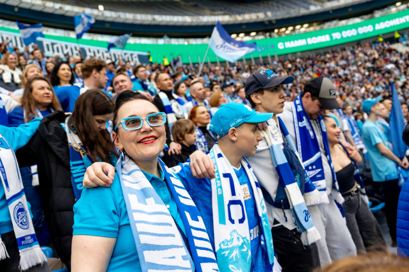 Болельщики на матче «Зенит» — «Крылья Советов»