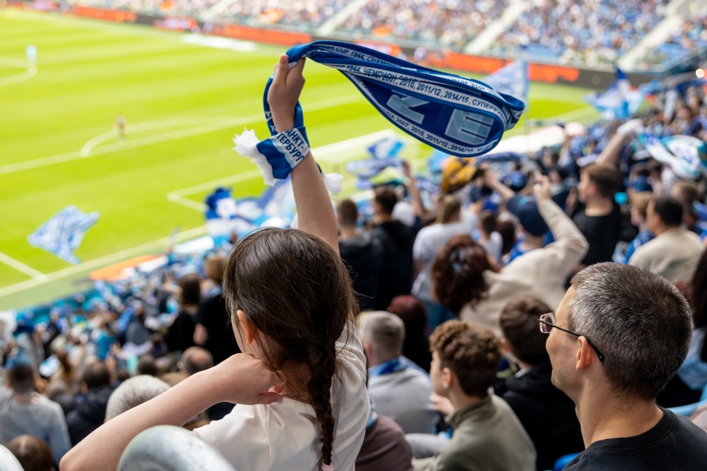 Болельщики на матче «Зенит» — «Крылья Советов»