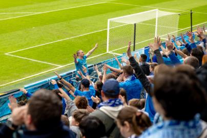 Болельщики на матче «Зенит» — «Крылья Советов»