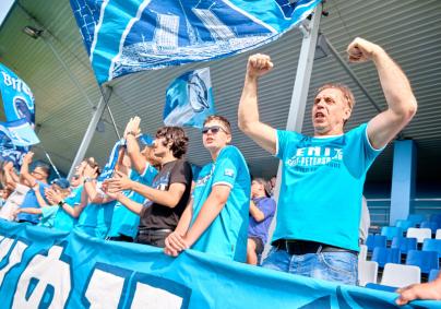 The fans at the match» Zenit «-„ Krasnodar „