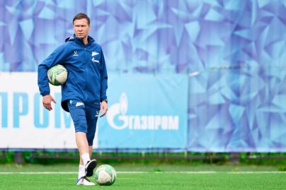 Тренировка «Зенита»-м перед матчем с «Ростовом»-м