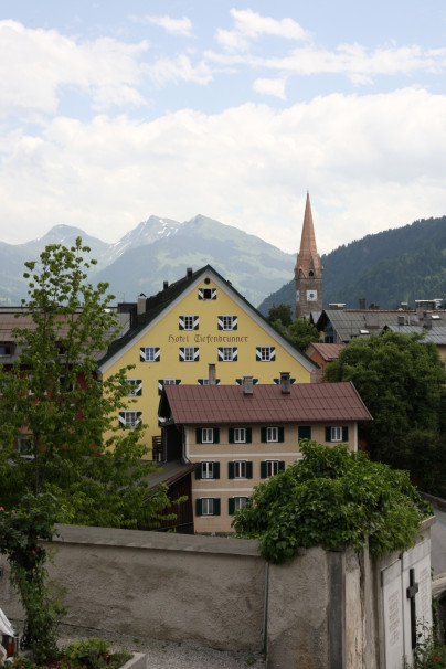 Виды города Китсбюэль в Австрии.