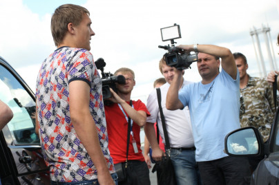  Встреча футболиста Сборной России Александра Бухарова в  Пулков