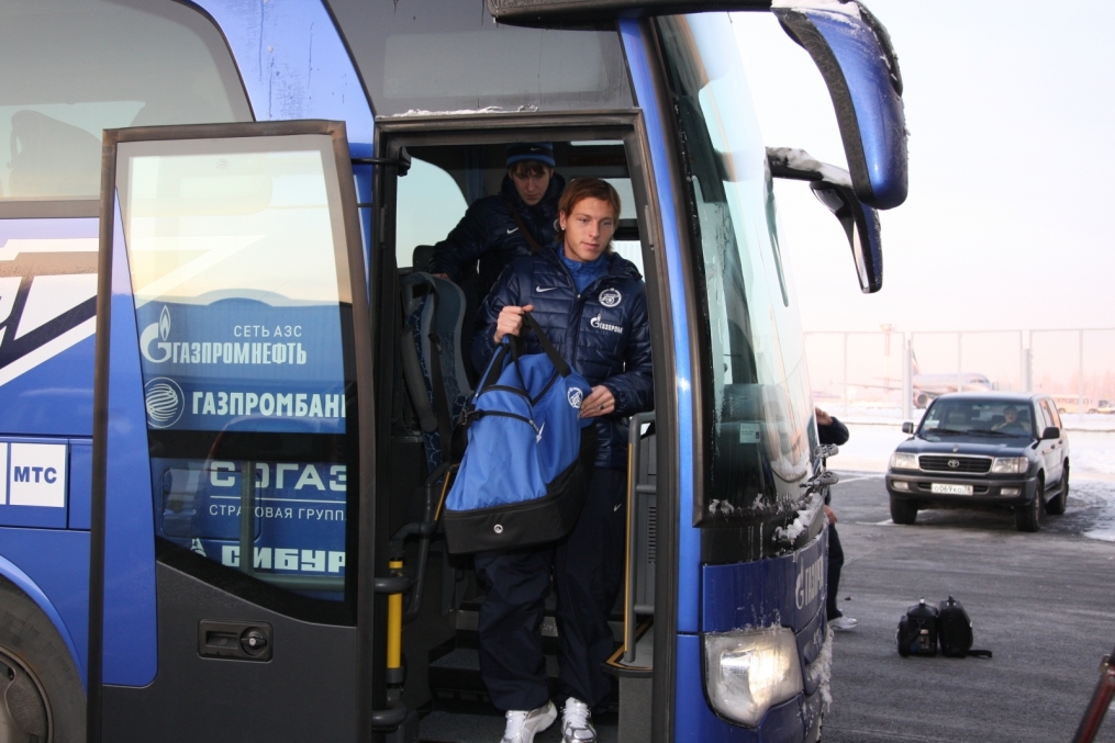 Отъезд ФК «Зенит» на сборы в Объединённые Арабские Эмираты