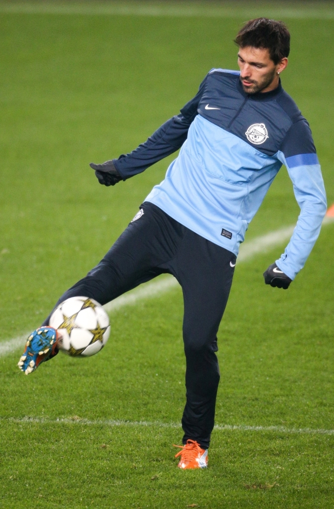 Тренировка сине-бело-голубых перед матчем ФК «Андерлехт» — ФК «Зенит»