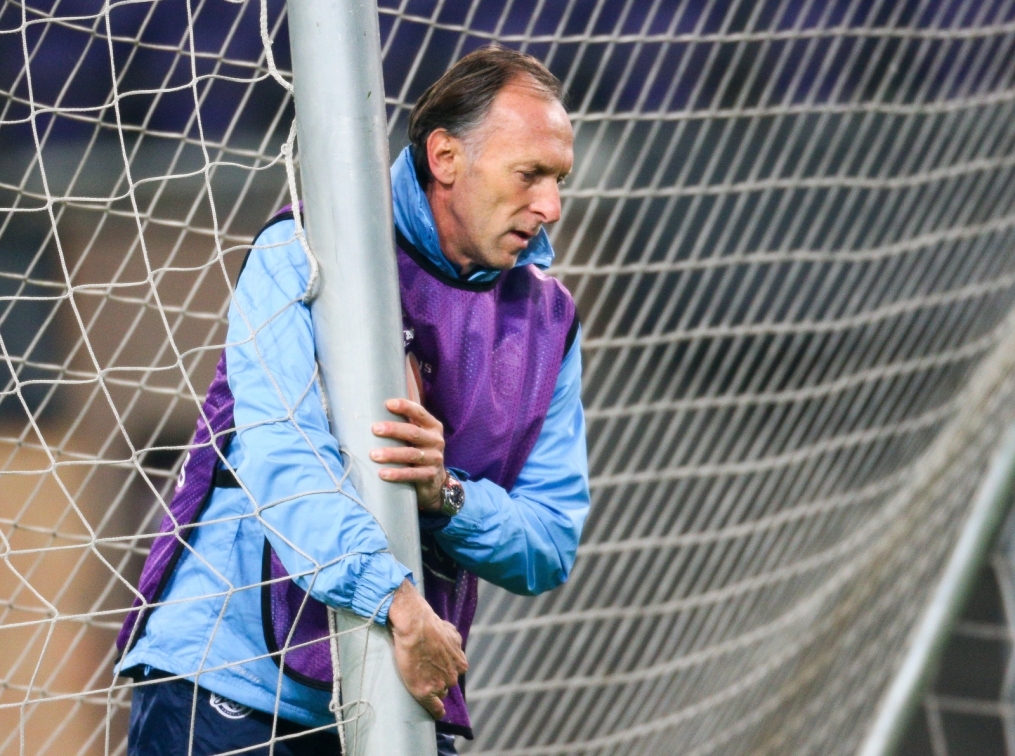 Тренировка сине-бело-голубых перед матчем ФК «Андерлехт» — ФК «Зенит»