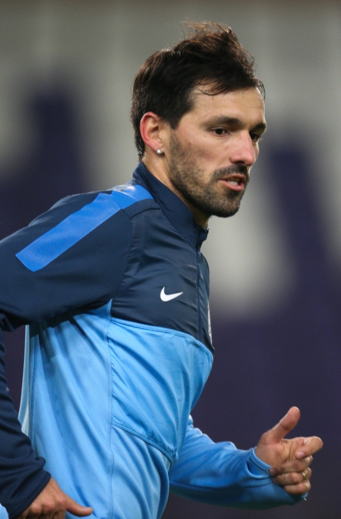 Тренировка сине-бело-голубых перед матчем ФК «Андерлехт» — ФК «Зенит»