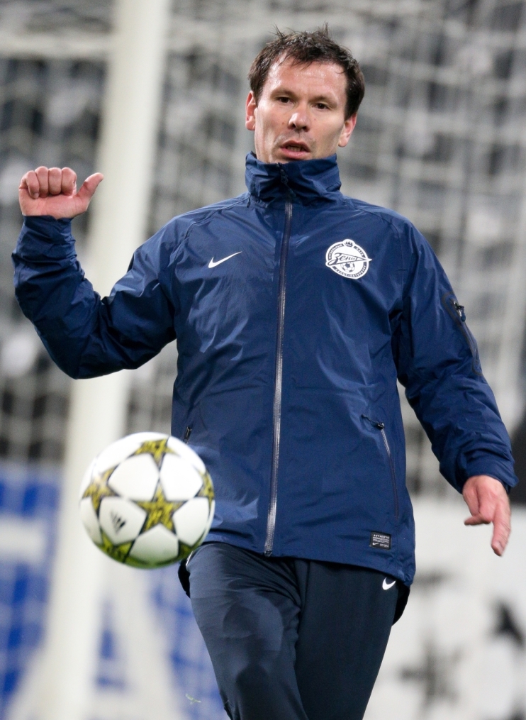 Тренировка сине-бело-голубых перед матчем ФК «Андерлехт» — ФК «Зенит»