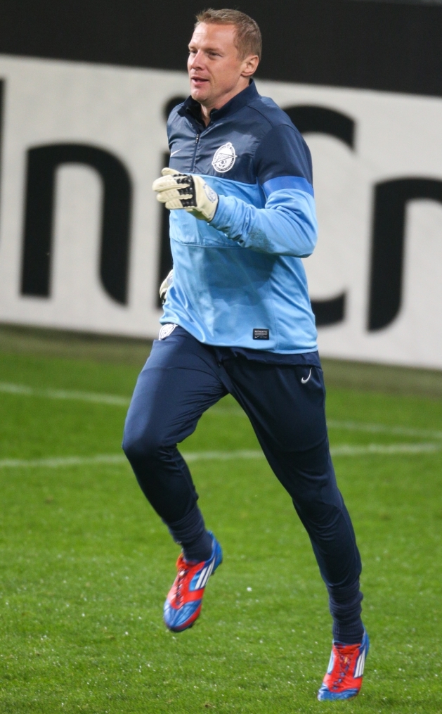 Тренировка сине-бело-голубых перед матчем ФК «Андерлехт» — ФК «Зенит»