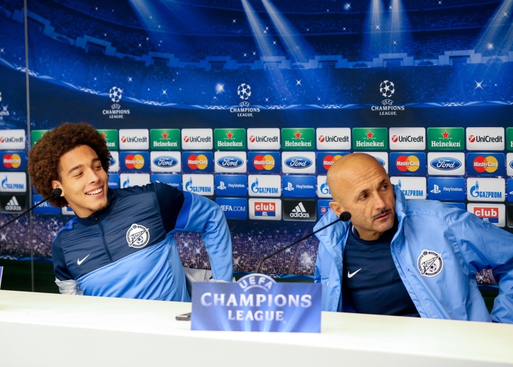 Тренировка сине-бело-голубых перед матчем ФК «Андерлехт» — ФК «Зенит»