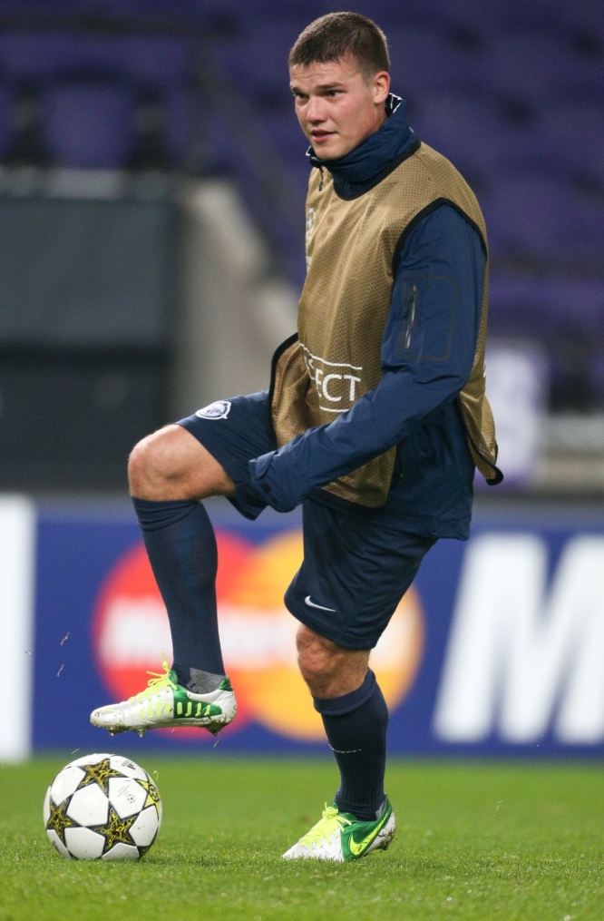 Тренировка сине-бело-голубых перед матчем ФК «Андерлехт» — ФК «Зенит»