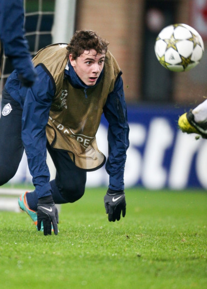 Training blue-white-blue before the match FC «Anderlecht» — FC «Zenit»