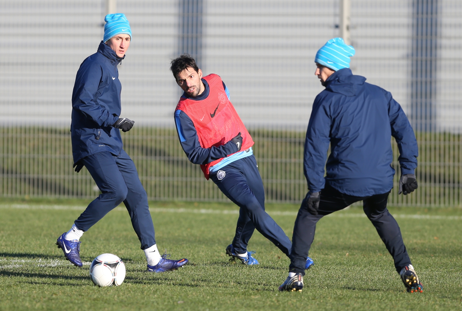 Тренировка перед матчем  «Волга» — «Зенит»