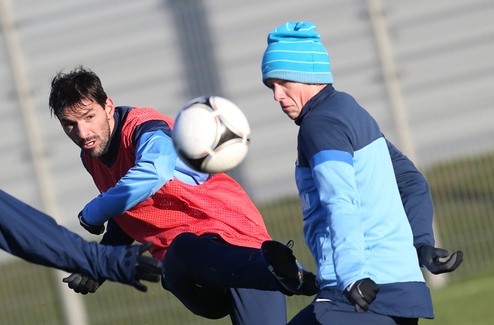 Тренировка перед матчем  «Волга» — «Зенит»