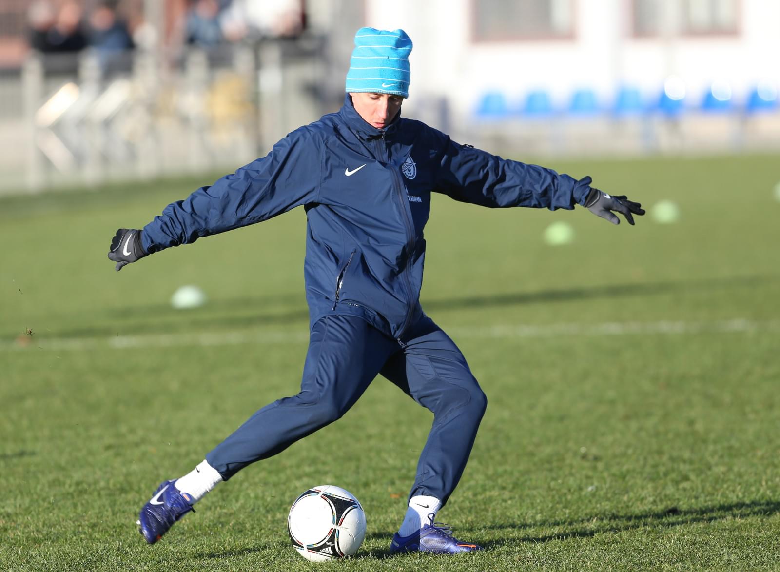 Тренировка перед матчем  «Волга» — «Зенит»