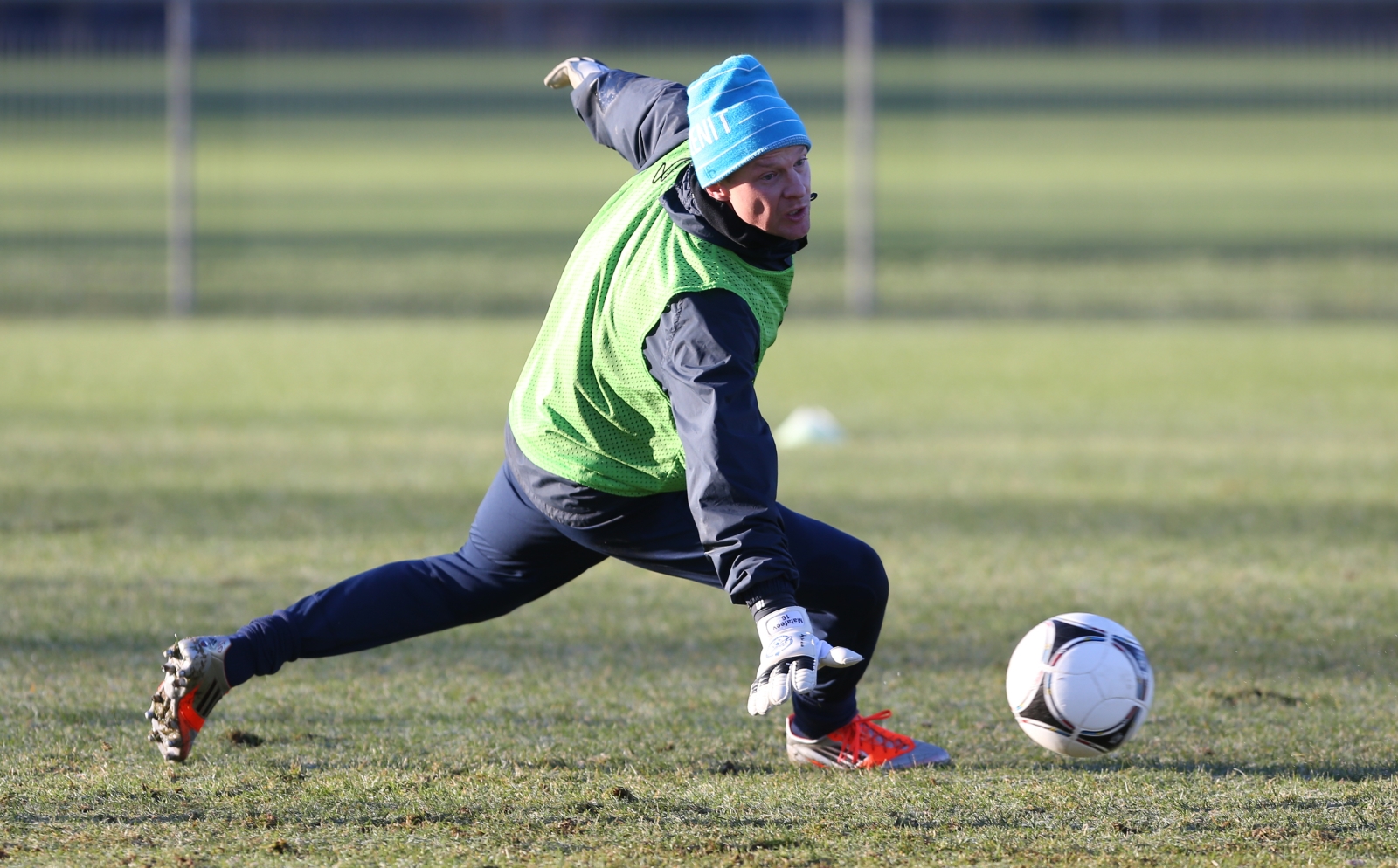 Тренировка перед матчем  «Волга» — «Зенит»