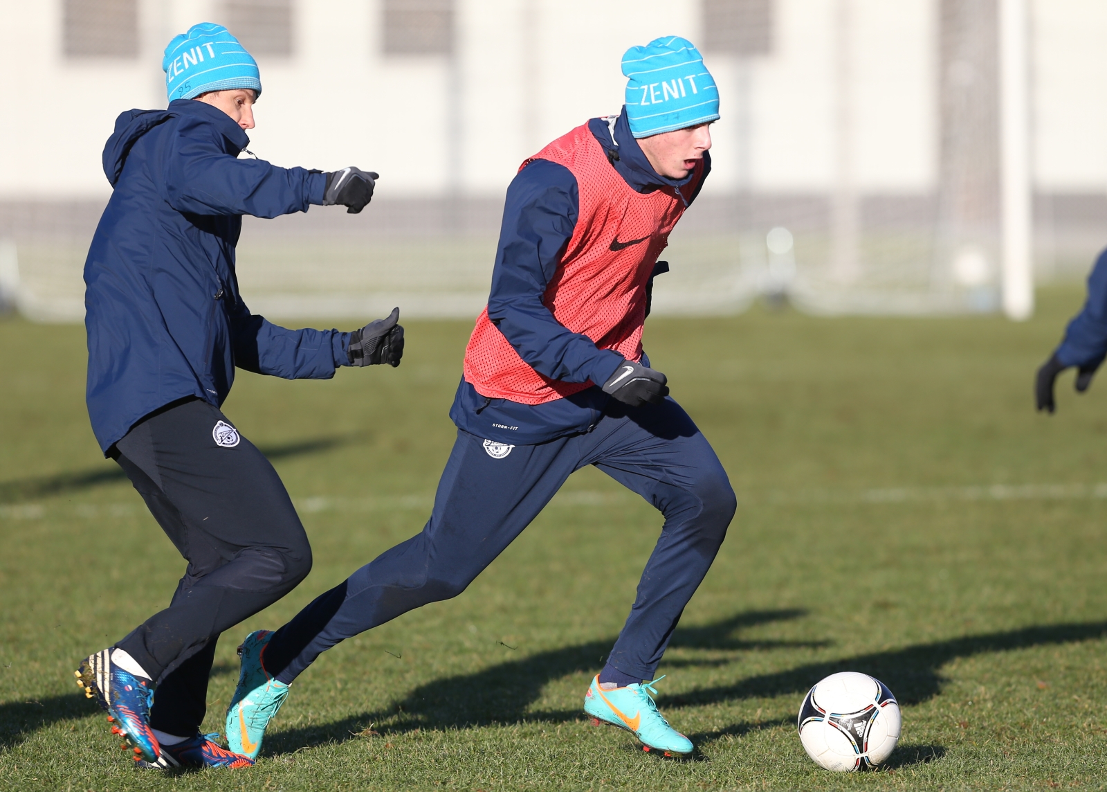 Тренировка перед матчем  «Волга» — «Зенит»