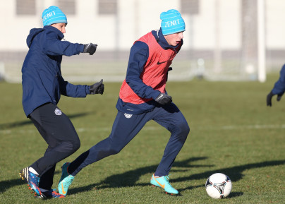 Training before the match «Volga» — «Zenit»