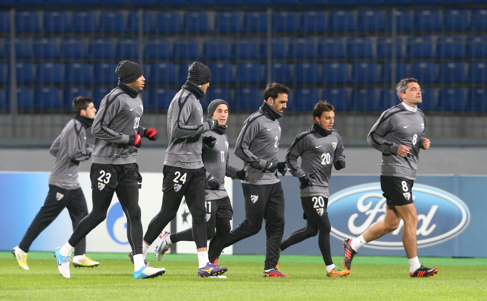 Тренировка ФК «Малага»  перед матчем «Зенит» — «Малага»