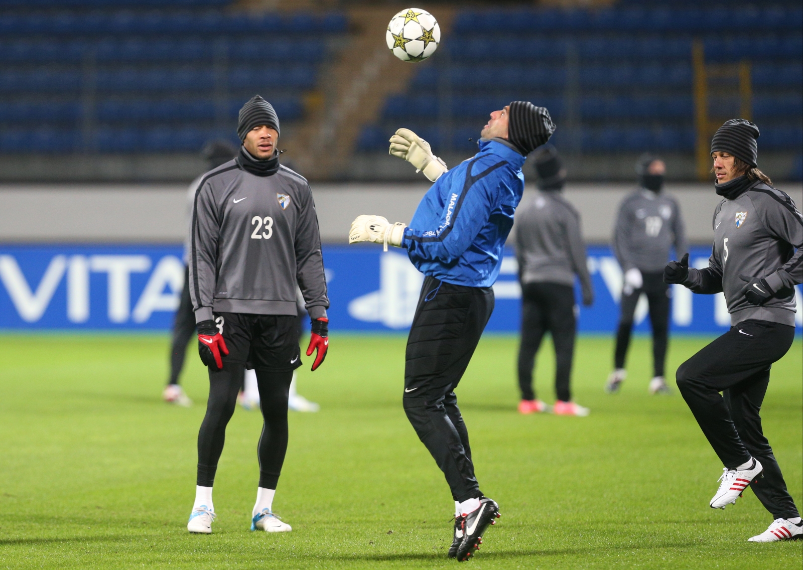 Тренировка ФК «Малага»  перед матчем «Зенит» — «Малага»