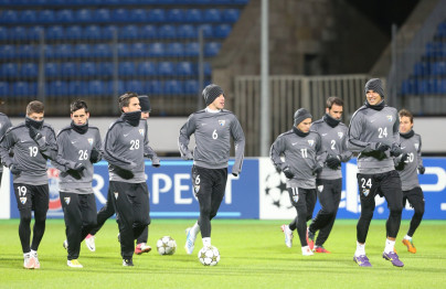 Training of FC «Malaga» pre-match «Zenit» — «Malaga»