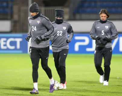 Training of FC «Malaga» pre-match «Zenit» — «Malaga»