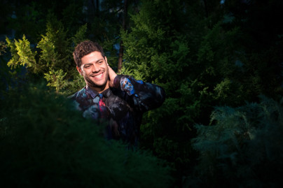 Халк, нападающий ФК «Зенит» позирует для  журнала «Наш Зенит»