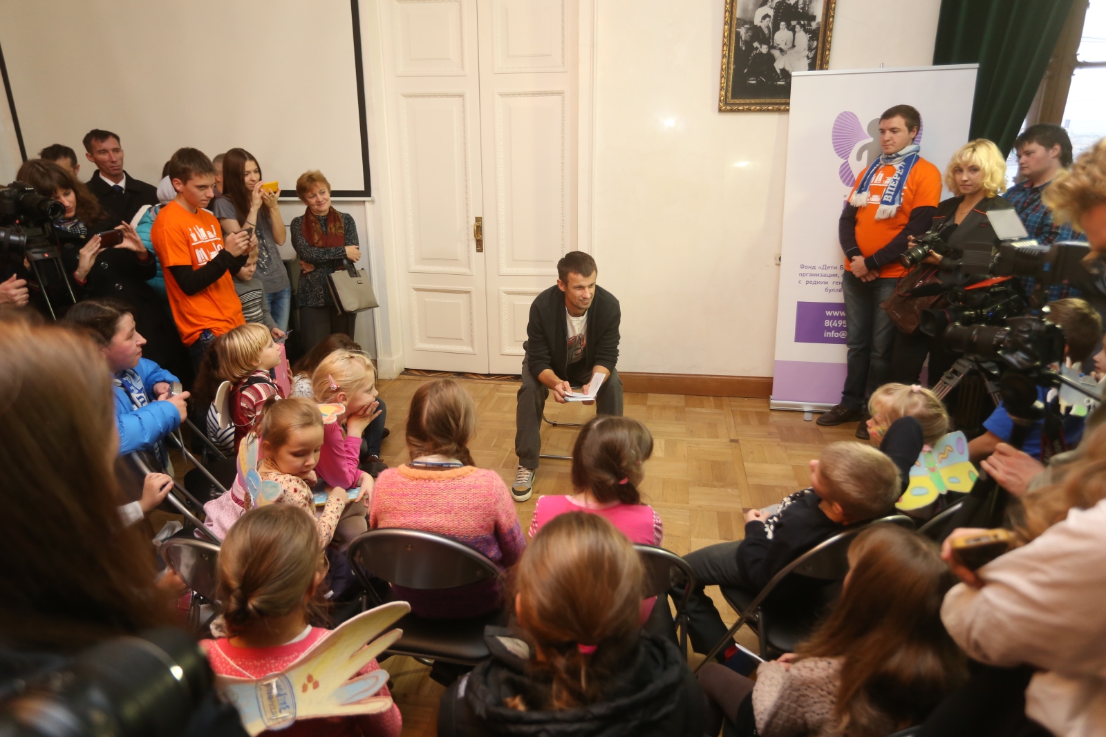 Семак и Малафеев на фестивале «День Открытой библиотеки»