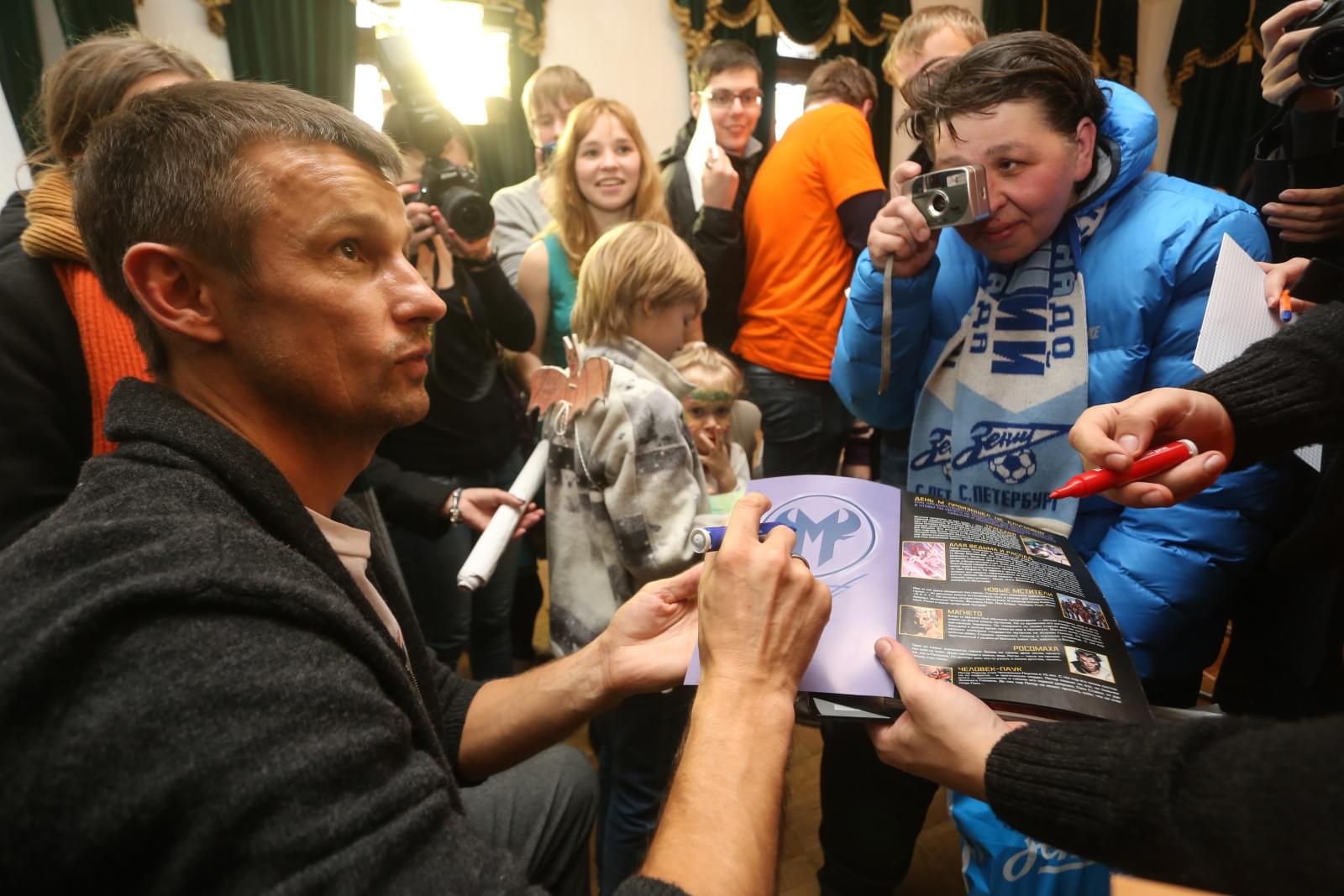 Семак и Малафеев на фестивале «День Открытой библиотеки»