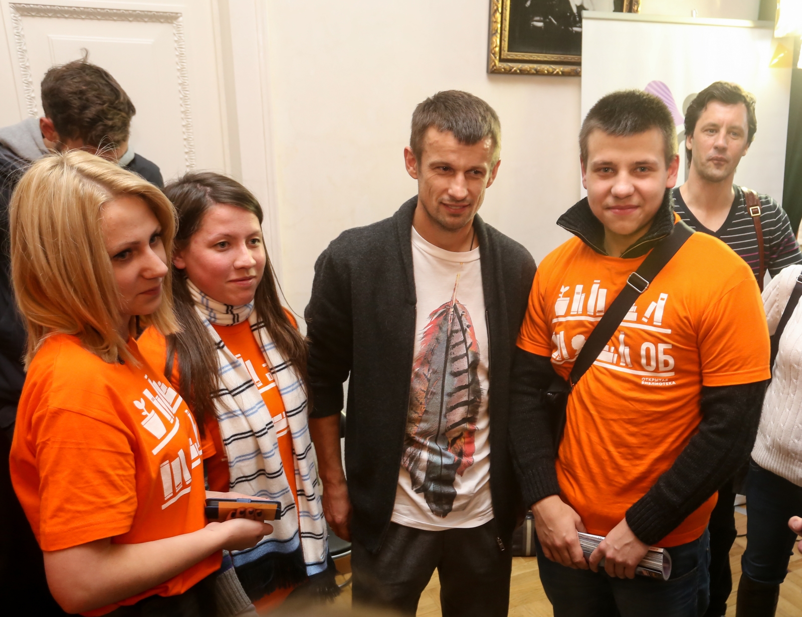 Семак и Малафеев на фестивале «День Открытой библиотеки»