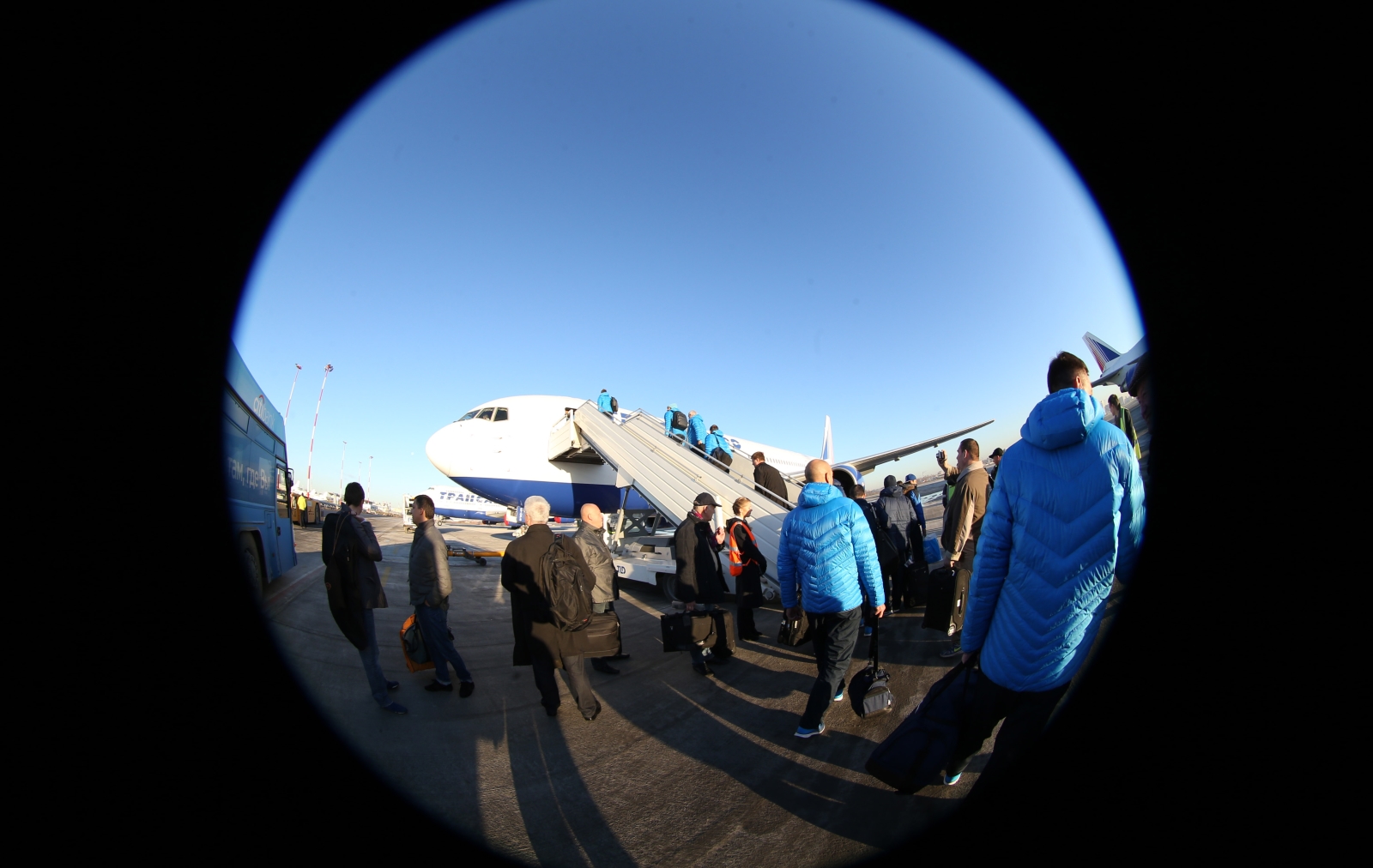 «Зенит» на  пути в  Португалию: фоторепортаж