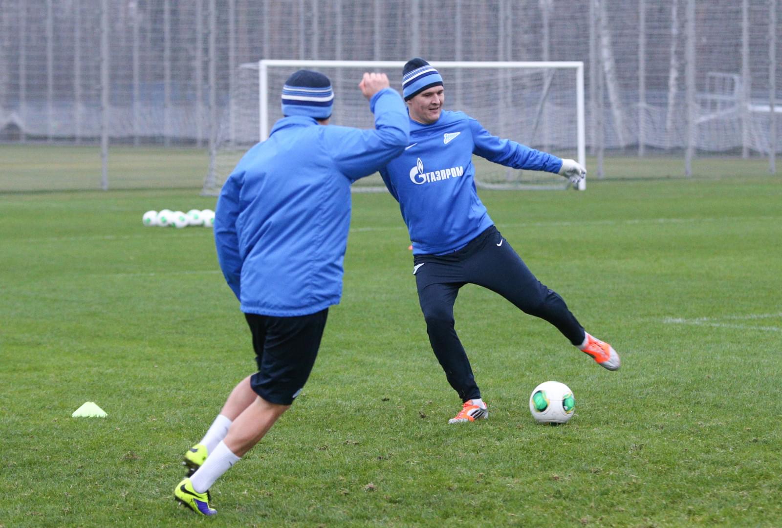 Тренировка «Зенита» перед матчем «Зенит» — «Ростов»