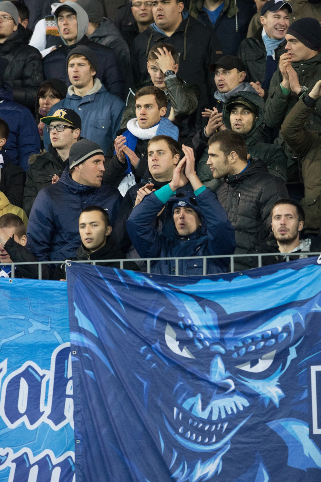 Николас Ломбертс на фанатском вираже «Петровского»