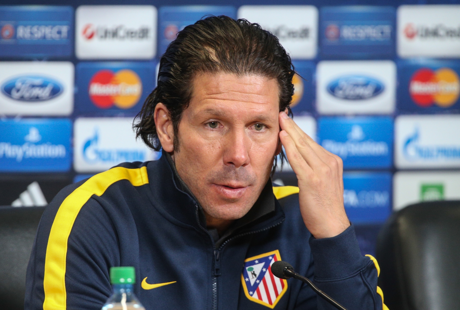 Пресс-конференция главного тренера «Атлетико» Диего Симеоне перед матчем Лиги Чемпионов с «Зенитом»