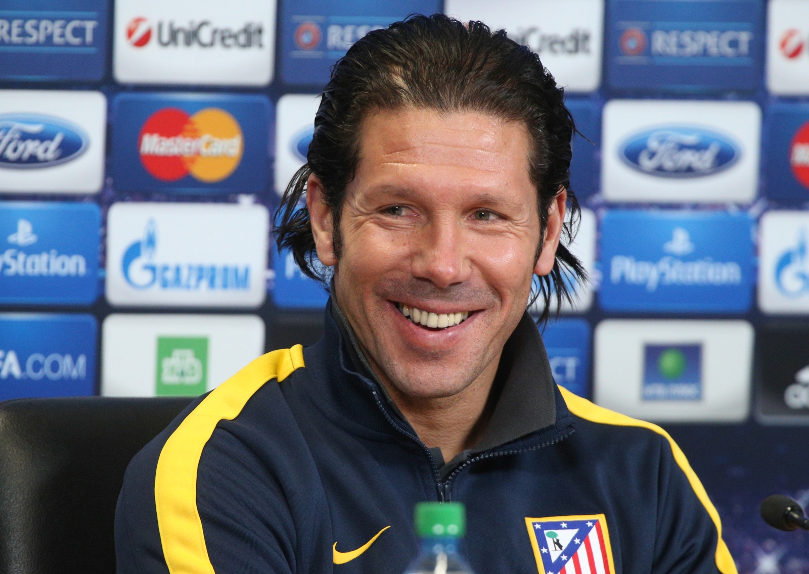 Пресс-конференция главного тренера «Атлетико» Диего Симеоне перед матчем Лиги Чемпионов с «Зенитом»