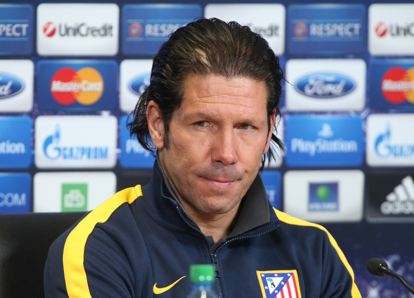 Пресс-конференция главного тренера «Атлетико» Диего Симеоне перед матчем Лиги Чемпионов с «Зенитом»