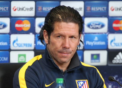Пресс-конференция главного тренера «Атлетико» Диего Симеоне перед матчем Лиги Чемпионов с «Зенитом»