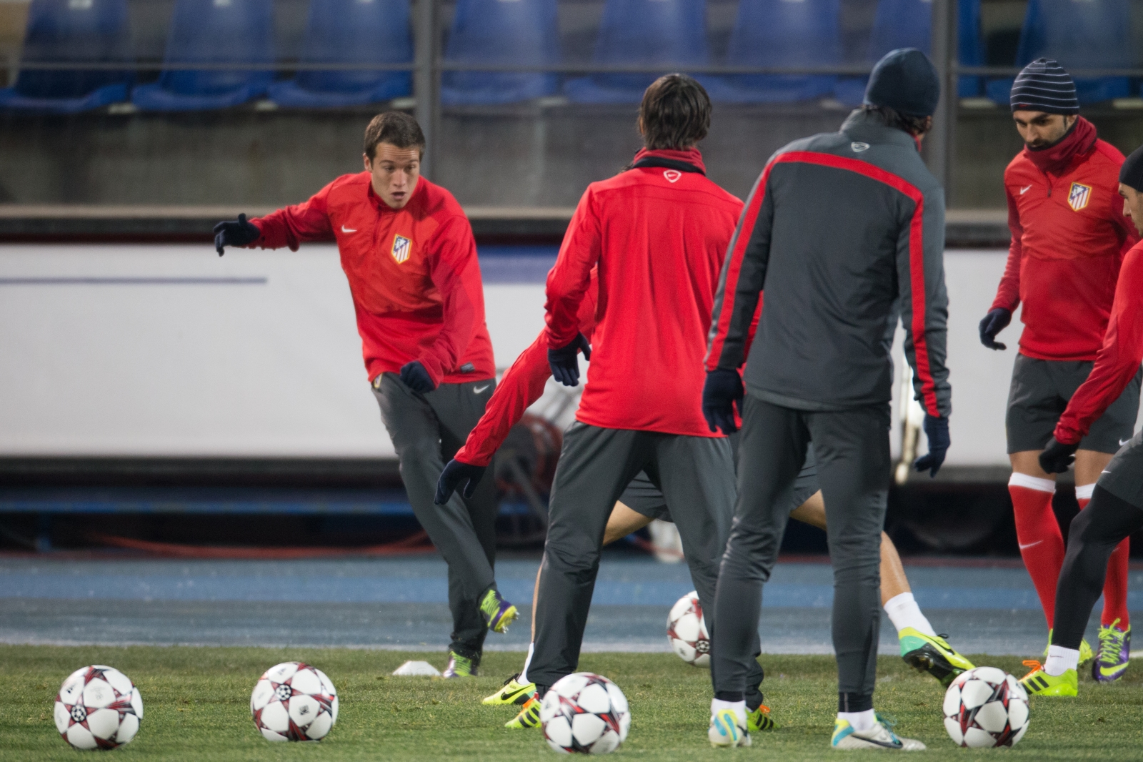 Тренеровка «Атлетико» перед матчем Лиги Чемпионов с «Зенитом»