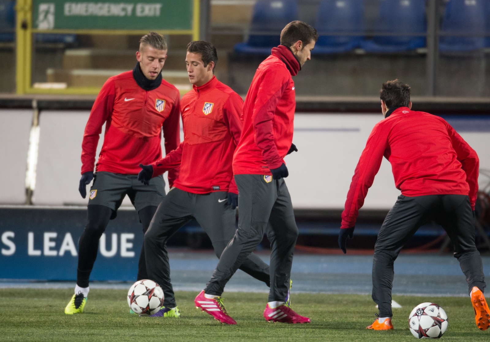 Тренеровка «Атлетико» перед матчем Лиги Чемпионов с «Зенитом»