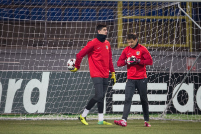 Тренеровка «Атлетико» перед матчем Лиги Чемпионов с «Зенитом»