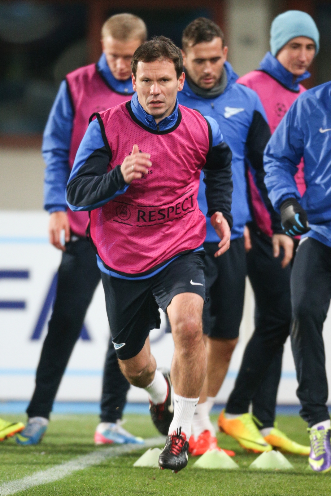 Тренировка «Зенита» перед матчем Лиги Чемпионов с «Аустрией»