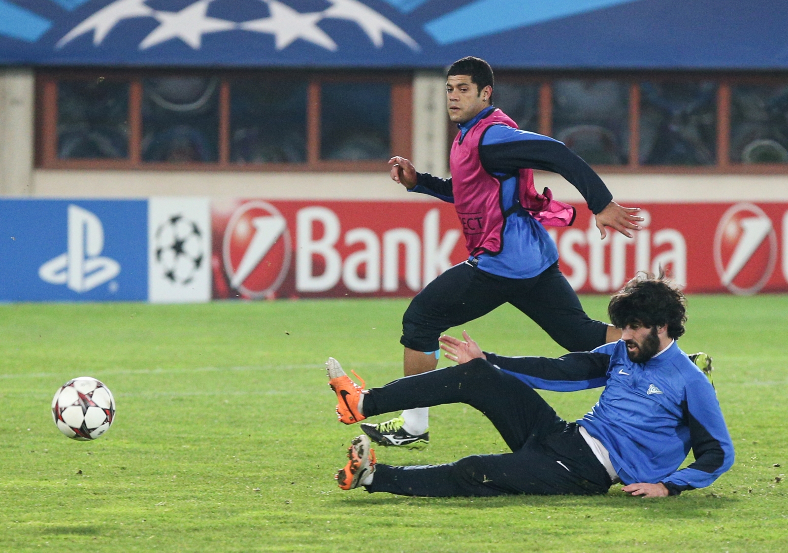 Тренировка «Зенита» перед матчем Лиги Чемпионов с «Аустрией»