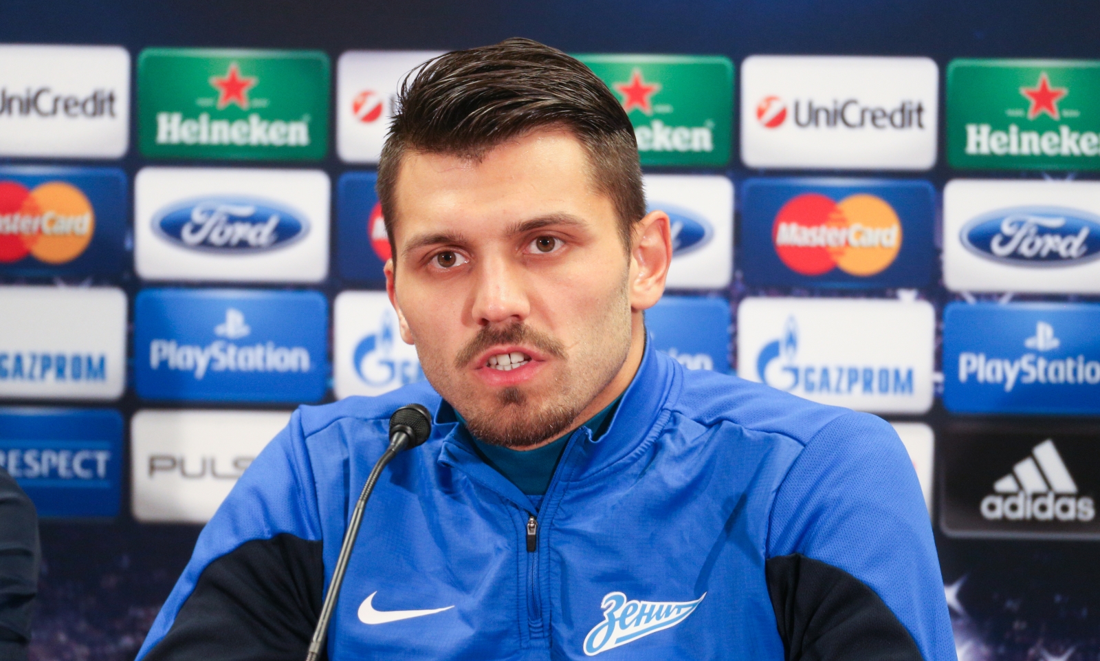 Тренировка «Зенита» перед матчем Лиги Чемпионов с «Аустрией»